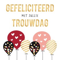 XL kaart - Gefeliciteerd met jullie trouwdag