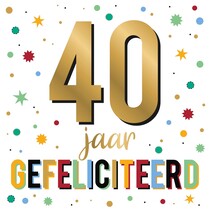 XL kaart - 40 jaar