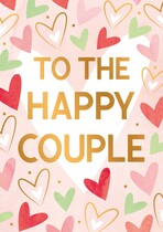 To the happy couple trouwkaart