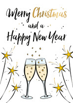 Merry Christmas and a happy new year Kerstkaart
