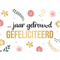 Ã¢â‚¬Â¦ jaar getrouwd gefeliciteerd Trouwkaart