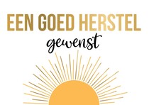 Een goed herstel gewenst Beterschapskaart