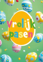 Vrolijk Pasen Paaskaart