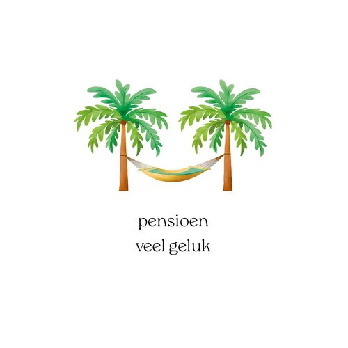 Pensioen veel geluk Pensioenkaart