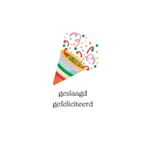 Geslaagd gefeliciteerd kaart