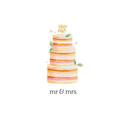 Mr & mrs Trouwkaart