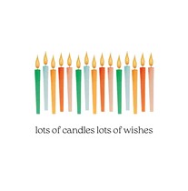 Lots of candles Verjaardagskaart