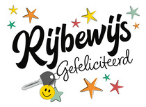 Rijbewijs gefeliciteerd geslaagd Rijbewijskaart