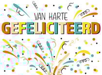 Van harte gefeliciteerd Verjaardagskaart