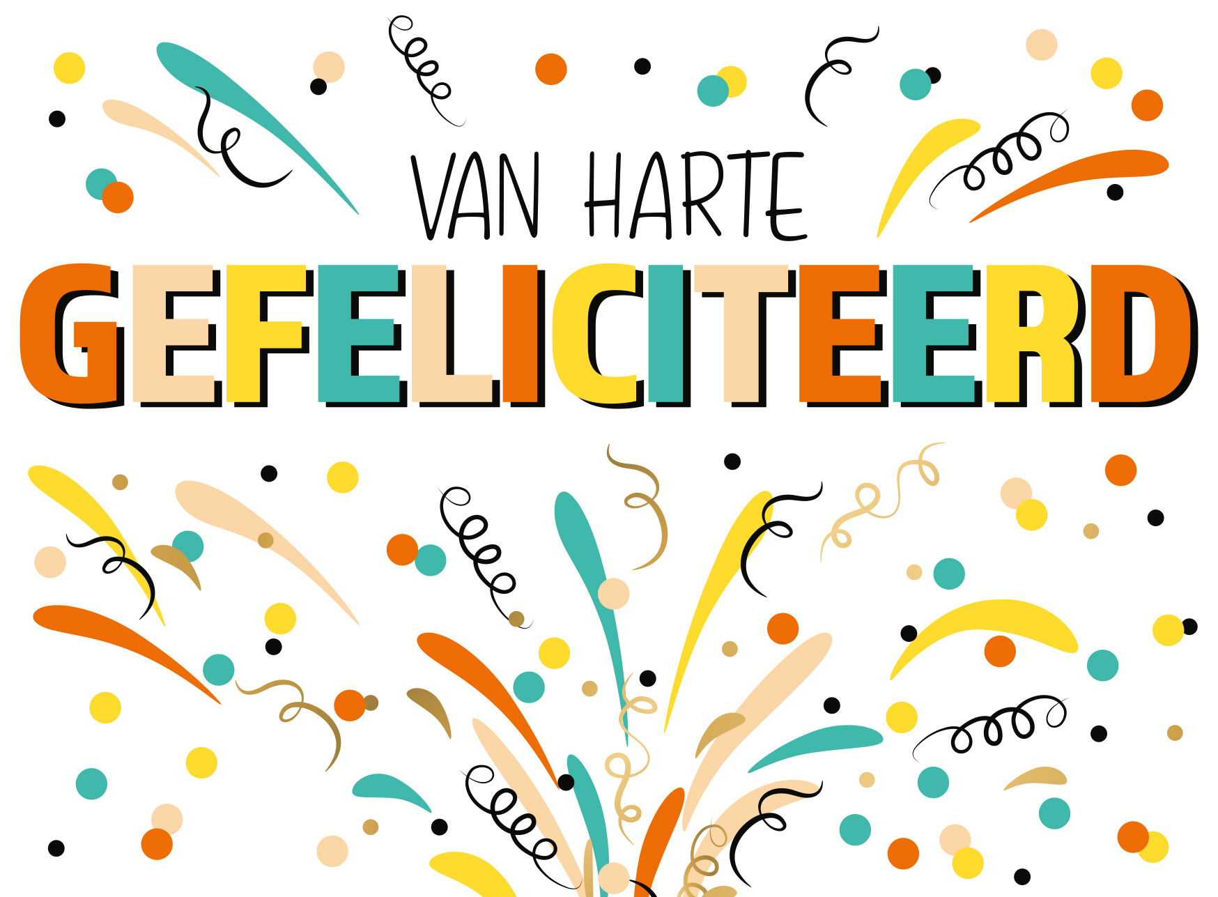 Van Harte Gefeliciteerd Verjaardagskaart Snelwenskaart nl