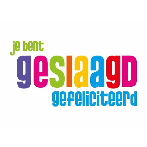 Je bent geslaagd