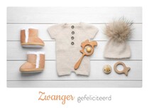Zwanger gefeliciteerd Geboortekaart