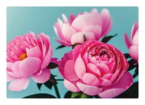 Roze bloemen Blancokaart