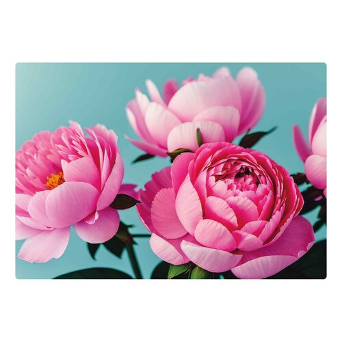 Roze bloemen Blancokaart