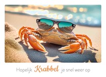 Hopelijk krabbel je snel weer op Beterschapskaart