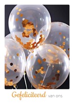 Gefeliciteerd van ons Felicitatiekaart