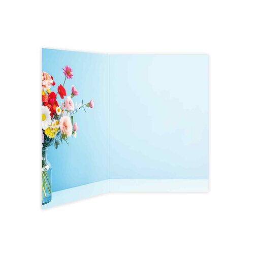 Bloemen in vaas Blancokaart