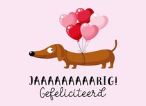 Jarig gefeliciteerd Verjaardagskaart
