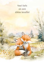 Veel liefs en een dikke knuffel Vriendschapskaart