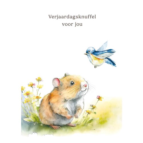 Verjaardagsknuffel voor jou Verjaardagskaart