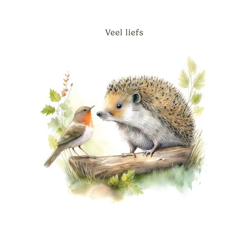 Veel liefs Vriendschapskaart