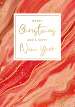 Merry christmas and a happy new year Kerstkaart