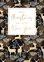 Merry christmas and a happy new year Kerstkaart