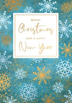Merry christmas and a happy new year Kerstkaart