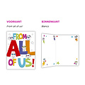 XL kaart - From all of us!
