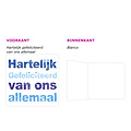 XL kaart - Hartelijk gefeliciteerd...