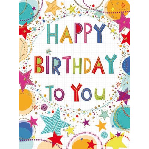 XL kaart - Happy Birthday to you