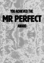 You achieved the mr. perfect award