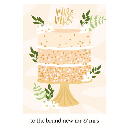 To the brand new mr & mrs trouwkaart