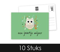 Een jaartje wijzer Verjaardagskaart