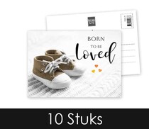 Born to be loved Geboortekaart