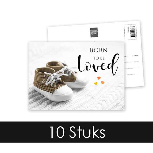 Born to be loved Geboortekaart
