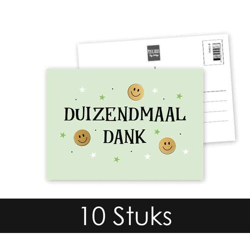 Duizendmaal dank Bedankkaart
