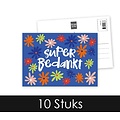 Super bedankt Bedankkaart