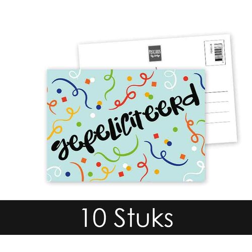 Gefeliciteerd Felicitatiekaart
