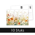 Bloemenveld natuur Blancokaart