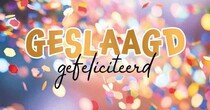 Geslaagd gefeliciteerd Geslaagd kaart