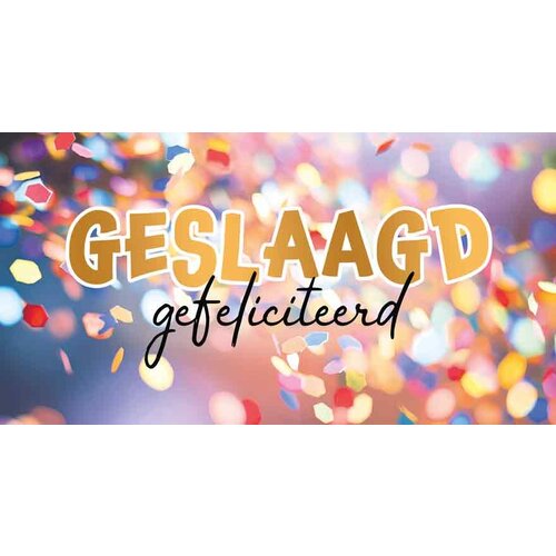 Geslaagd gefeliciteerd Geslaagd kaart