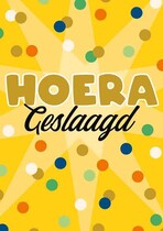 Hoera geslaagd Geslaagd kaart