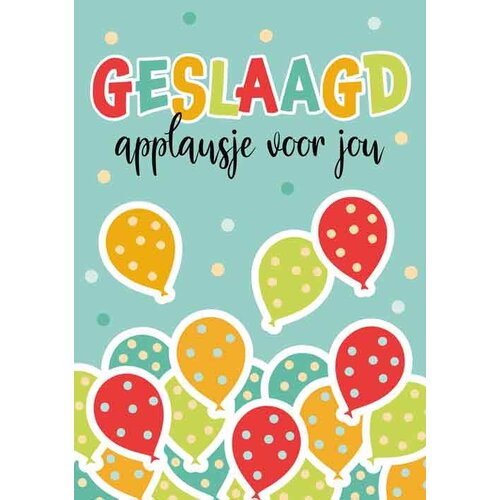 Geslaagd applausje voor jou Geslaagd kaart