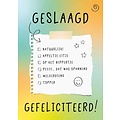 Geslaagd gefeliciteerd! Geslaagd kaart