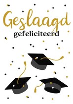 Geslaagd gefeliciteerd Geslaagd kaart
