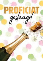 Proficiat geslaagd Geslaagd kaart