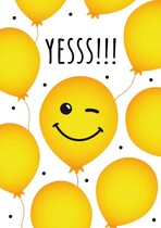 Yesss!!! Geslaagd kaart