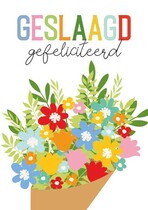 Geslaagd gefeliciteerd Geslaagd kaart