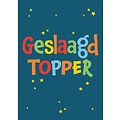 Geslaagd topper Geslaagd kaart